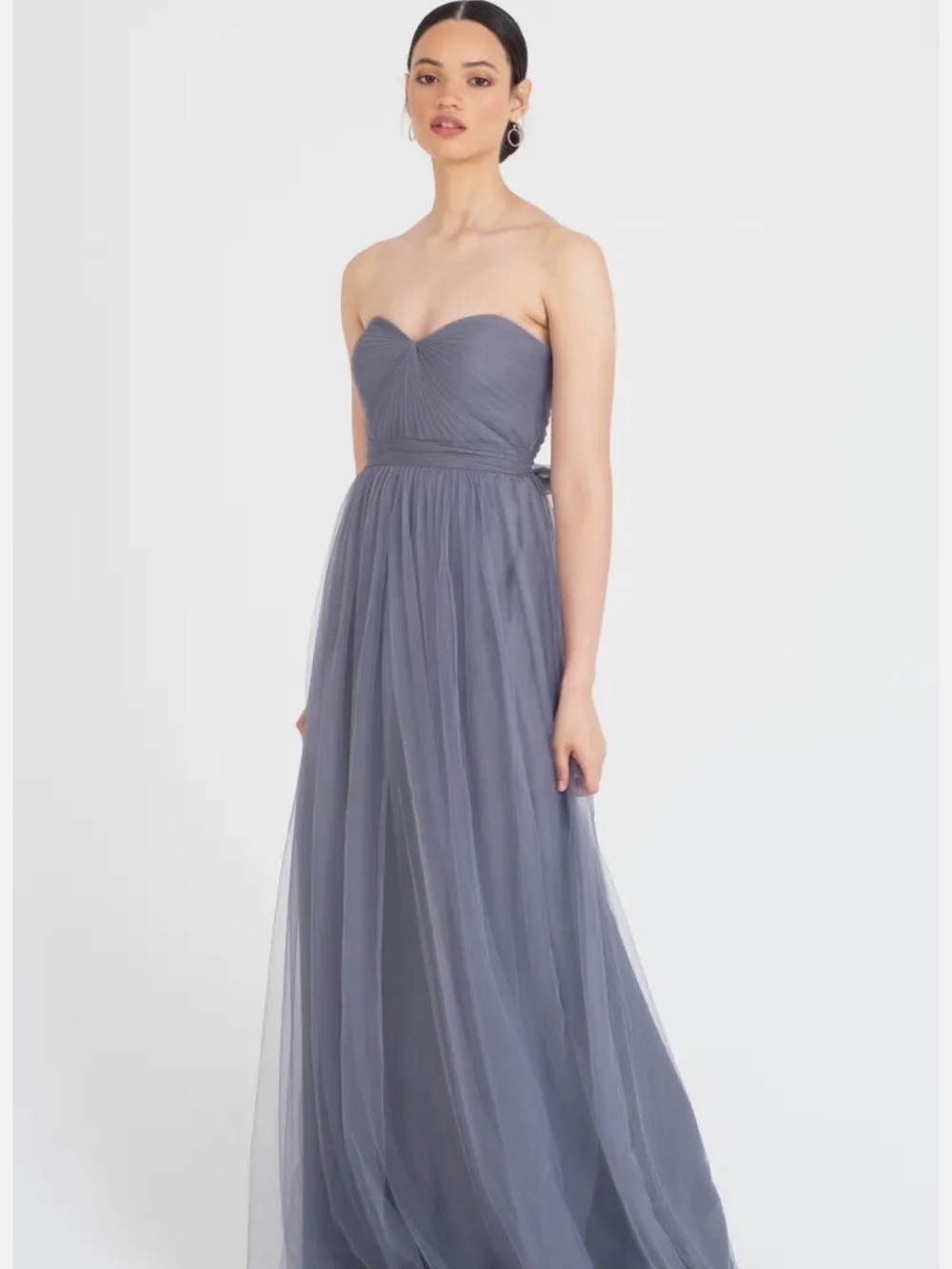 Jenny Yoo Annabelle Convertible Tulle Maxi Dress Size 4 Bridesmaid Formal Gown